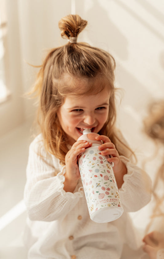 בקבוק שתייה לילדים|פרחים ופרפרים