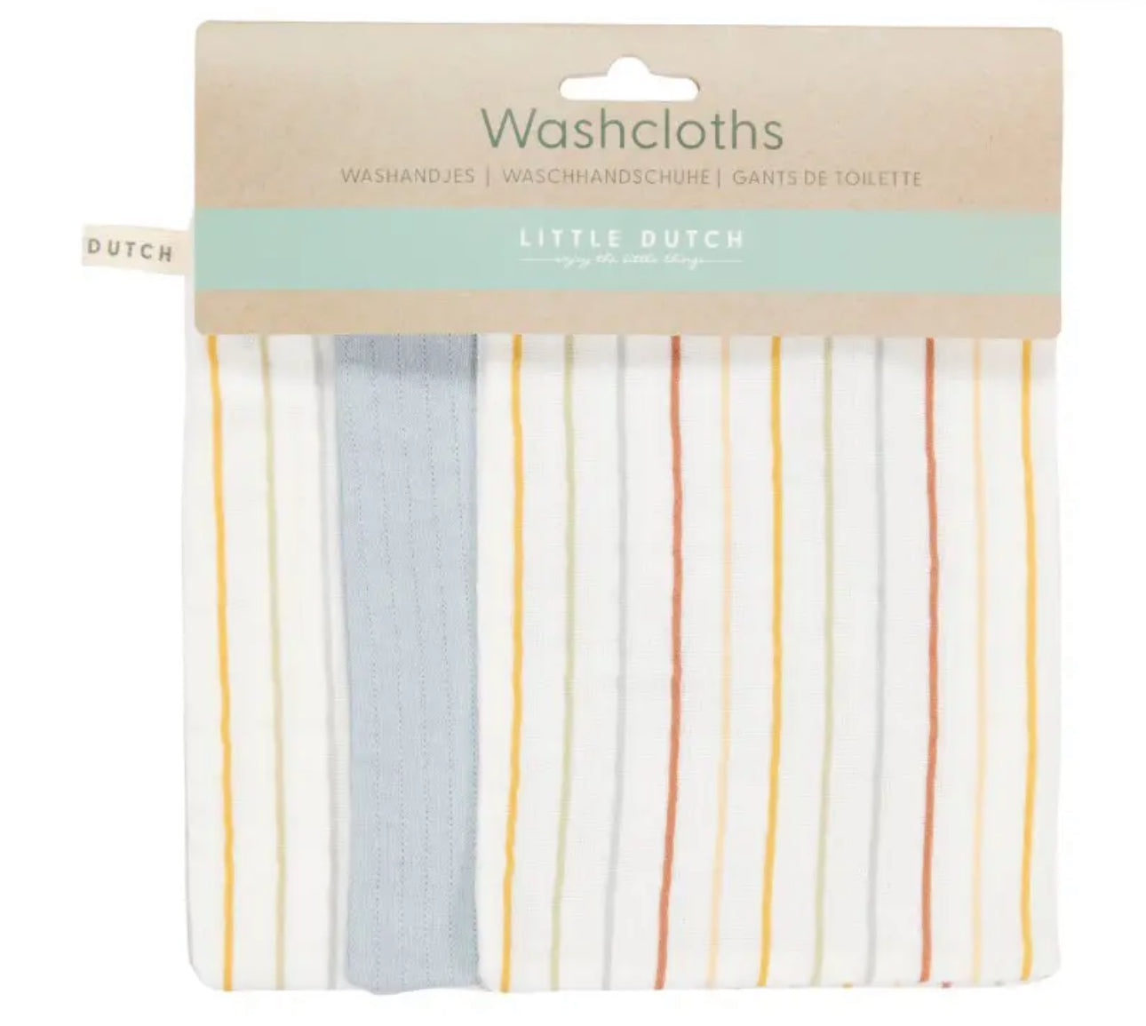 סט 3 מגבות פנים כותנה|פסים sunny stripes