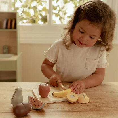 סט פירות מעץ לחיתוך Little Dutch