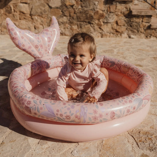 בריכה מתנפחת עם זנב  80 ס״מ | ורוד Mermaid Little Dutch