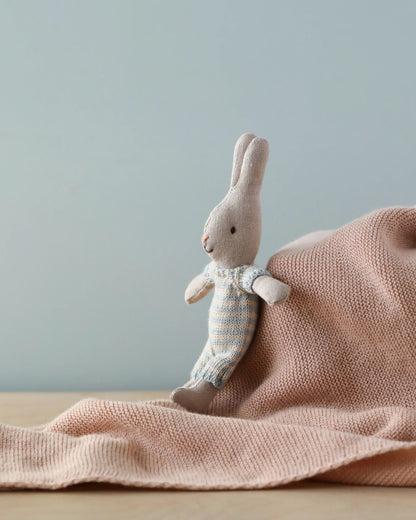 Maileg Rabbit, Micro – Pale Blue/Cream