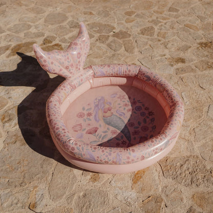 בריכה מתנפחת עם זנב  80 ס״מ | ורוד Mermaid Little Dutch