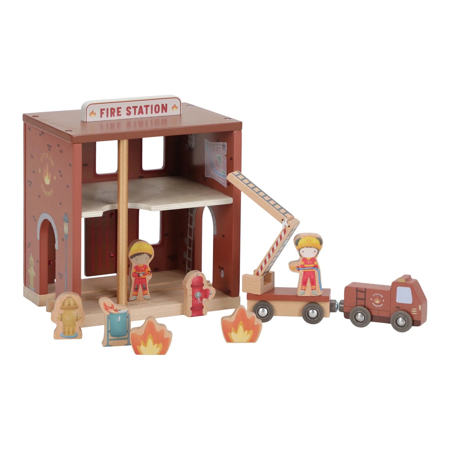 תחנת כיבוי אש מעץ Little Dutch