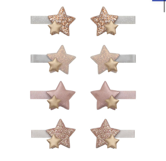 סט 8 סיכות כוכבים קטנות מנצנצות Mimi&Lula