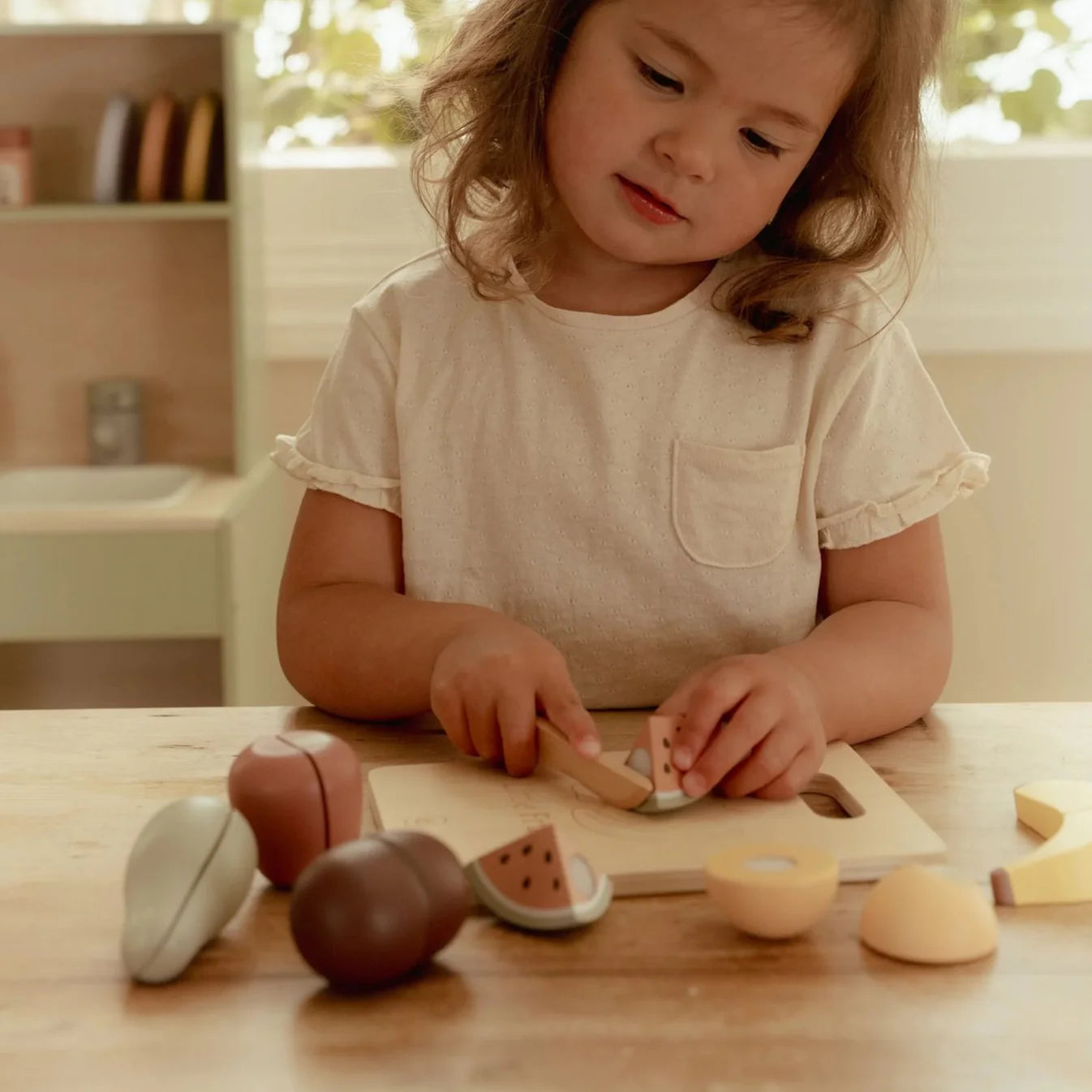 סט פירות מעץ לחיתוך Little Dutch