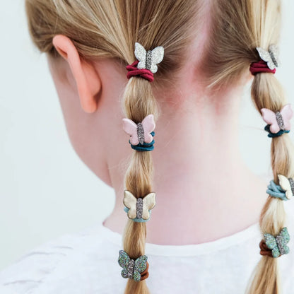 סט 8 גומיות קטנות לשיער פרפרים Mini Butterfly Hair Ponies
Mimi&Lula
