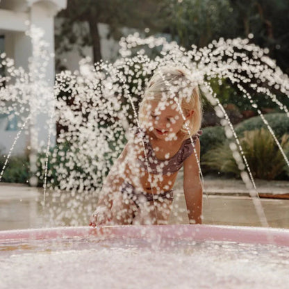 שטיח מים מזרקה Sprinkler Mat |  ocean dreams pink Little Dutch