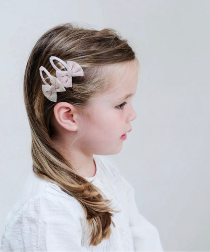 סט 4 סיכות שיער פפיון פיות fairy bow clips Mimi&Lula