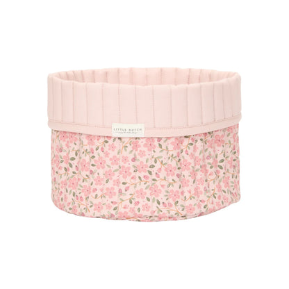 סל אחסון גדול | גן פיות Quilted Basket Large Fairy Floral Little Dutch