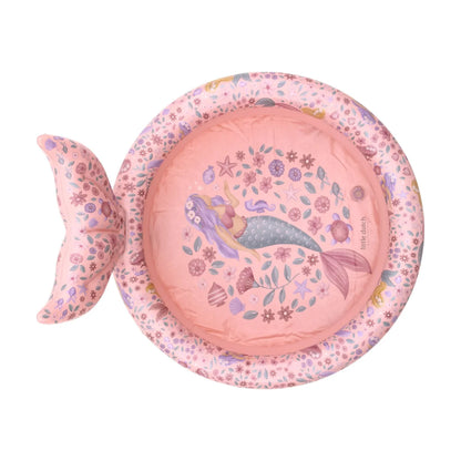 בריכה מתנפחת עם זנב  80 ס״מ | ורוד Mermaid Little Dutch