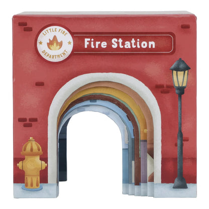 קוביות בנייה עם רכבים Little Dutch