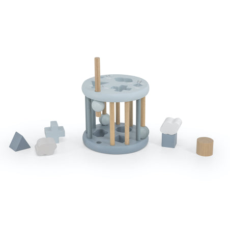 גליל מיון צורות מעץ | תכלת Label Label