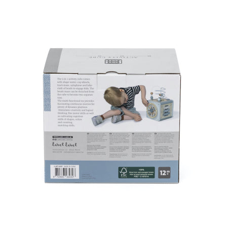 קוביית פעילות | כחול Label Label