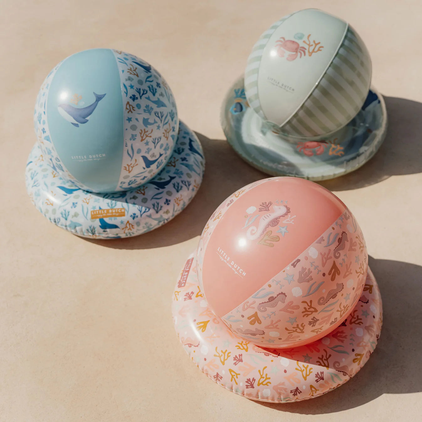 כדור חוף 35 ס״מ |  Ocean Dreams Pink Little Dutch