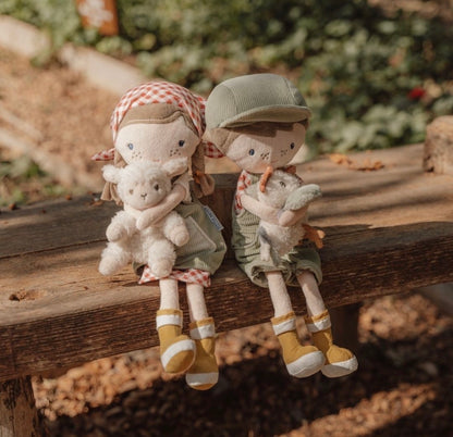 האיכר ג'ים עם תרנגולת