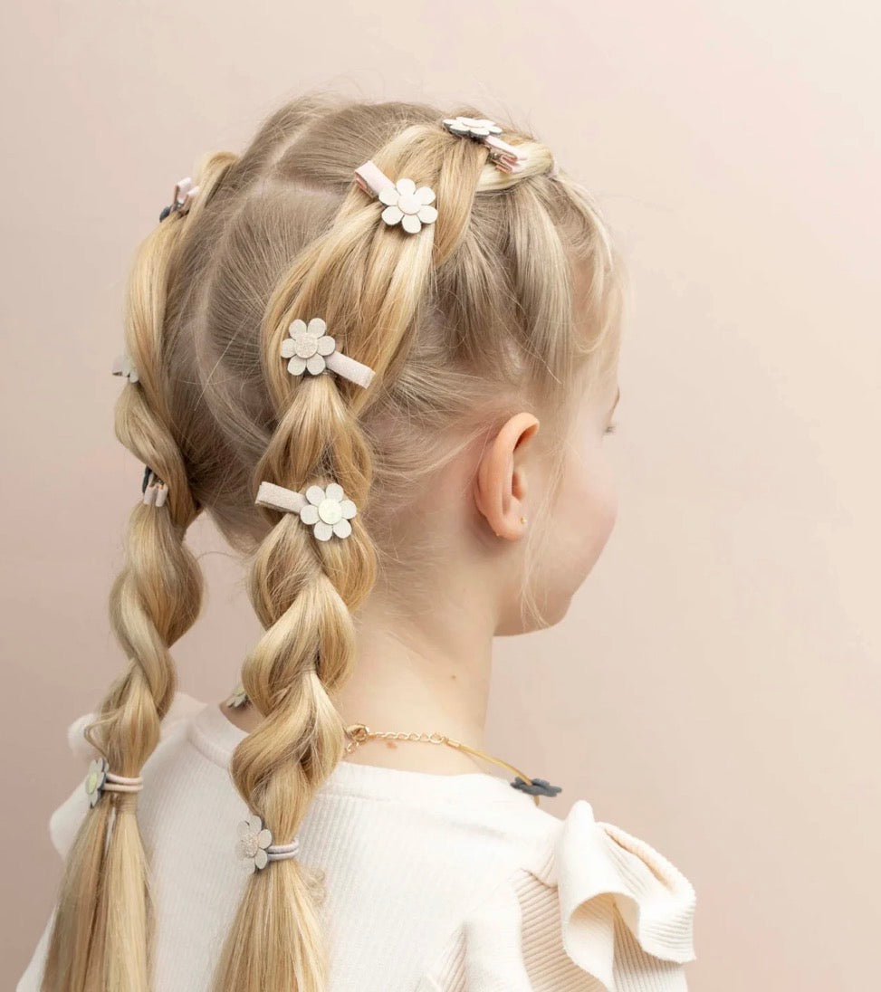 8 סיכות שיער דייזי Daisy mini hair clips Mimi&Lula