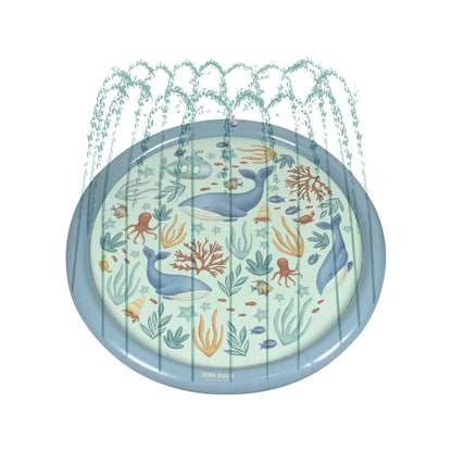 שטיח מים מזרקה Sprinkler Mat |  ocean dreams Blue Little Dutch