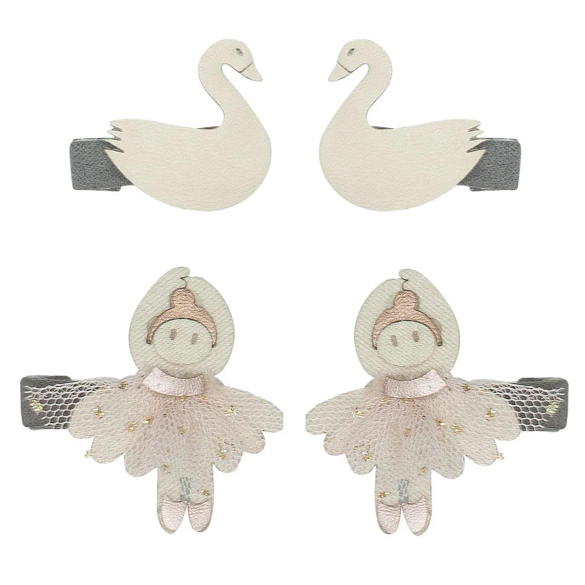 סט 8 סיכות מיני לשיער swanlake mini clips Mimi&Lula