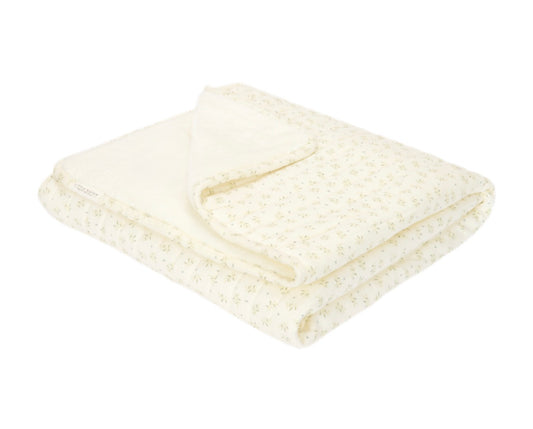 שמיכת חורף דו צדדית| winter blanket 110X140 cm Blueberry Leaves Little Dutch