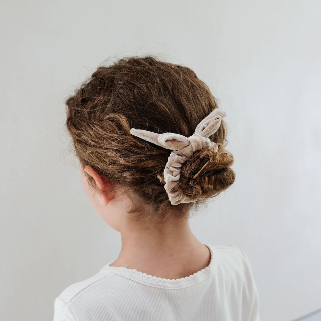 4 גומיות קטיפה Velvet Bow Scrunchies Mimi&Lula