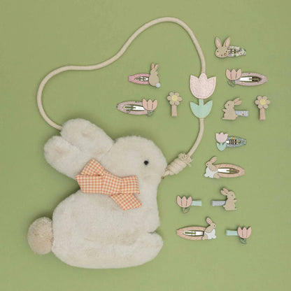8 סיכות קטנות לשיער Bunny Mini Clips Mimi&Lula