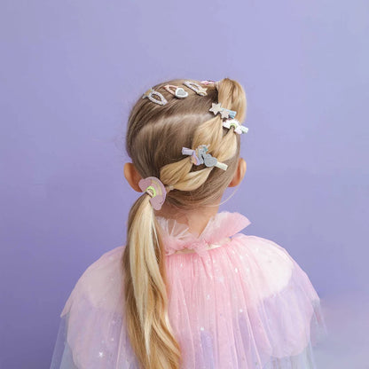 סט 5 סיכות שיער פסטל יוניקורן dreamy unicorn hair clips Mimi&Lula
