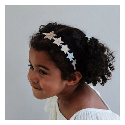 קשת שיער כוכבים מנצנצים falling star headband Mimi&Lula
