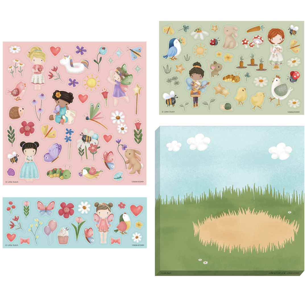דפי מדבקות rosa&friends| Little Dutch