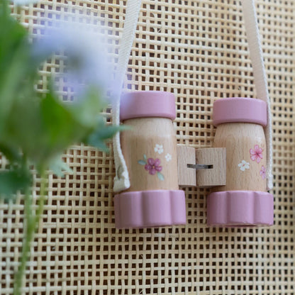 משקפת עץ| ורוד גן פיות