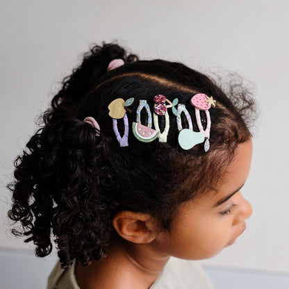 סט 5 סיכות קטנות פירות קיץ summer fruit mini hair clips