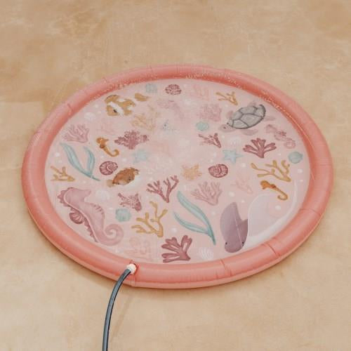 שטיח מים מזרקה Sprinkler Mat |  ocean dreams pink Little Dutch