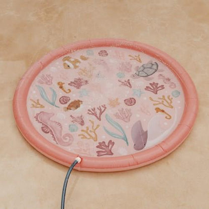 שטיח מים מזרקה Sprinkler Mat |  ocean dreams pink Little Dutch