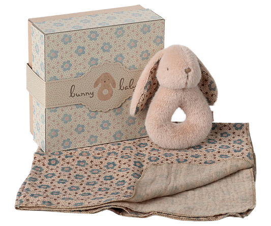 Maileg Bunny rattle set  |Powder