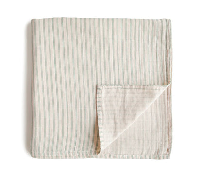 חיתול טטרה מכותנה אורגנית Mushie| פסים סייג׳