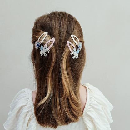 סט 4 סיכות לשיער חד קרן וקשת נוצצת Unicorn & Rainbow Hair Clips
Mimi&Lula
