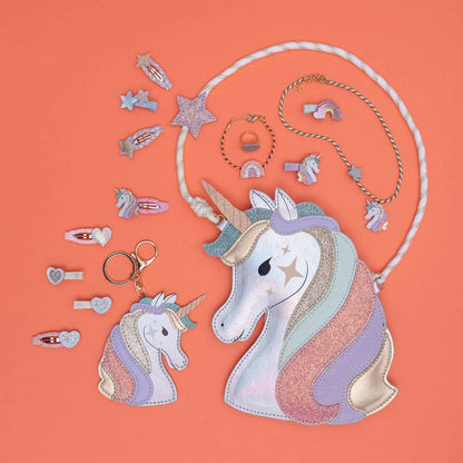 סט 5 סיכות שיער פסטל יוניקורן dreamy unicorn hair clips Mimi&Lula