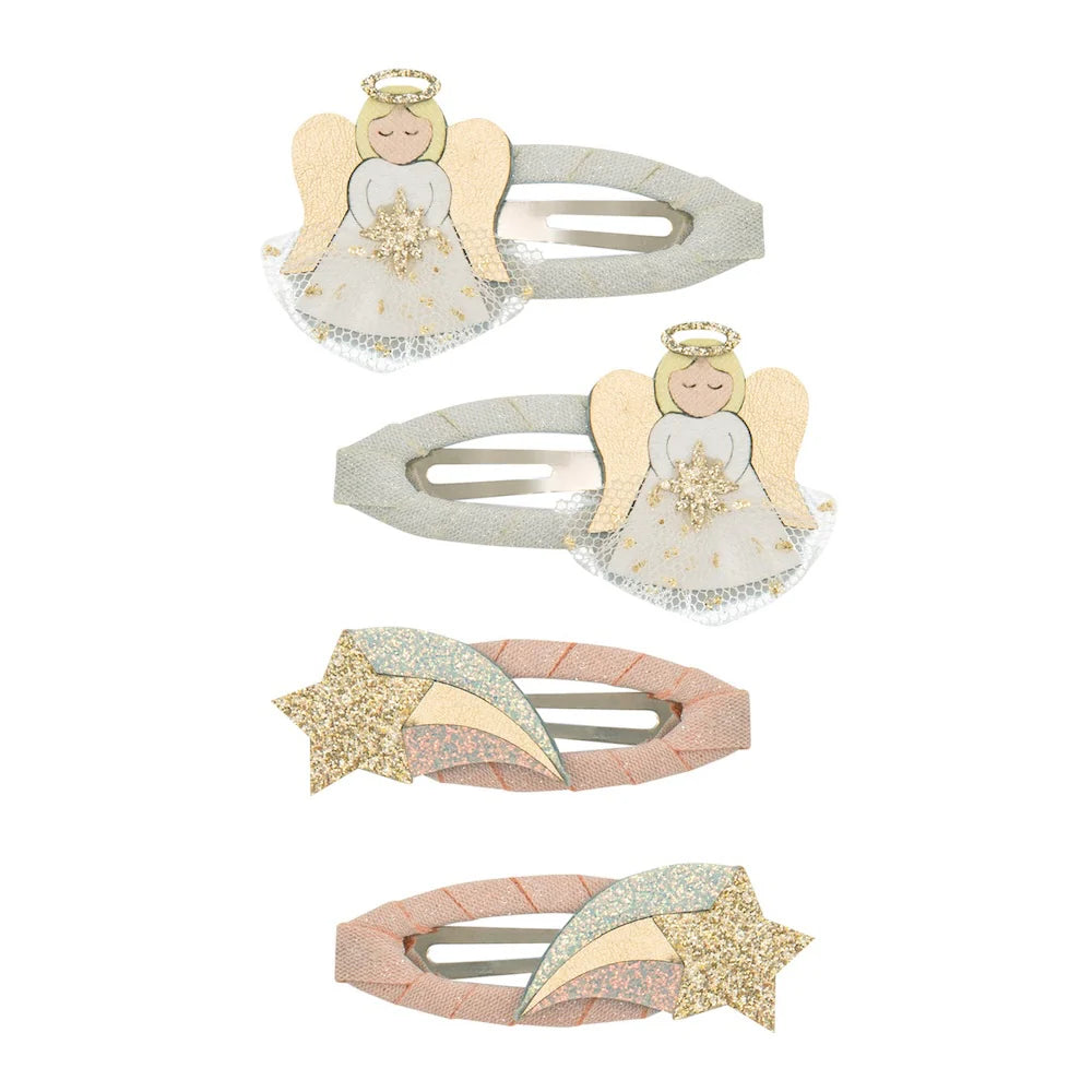 סט 4 סיכות שיער מלאך Angel clips Mimi&Lula