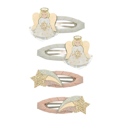 סט 4 סיכות שיער מלאך Angel clips Mimi&Lula