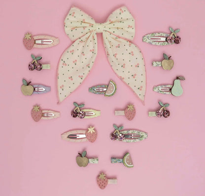 סט 5 סיכות קטנות פירות קיץ summer fruit mini hair clips