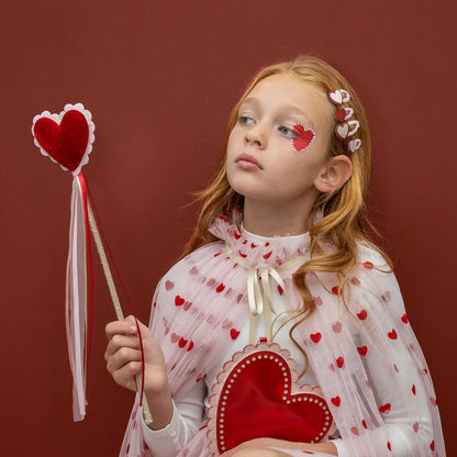 סט 4 סיכות לבבות Scalloped heart clic clacs Mimi&Lula