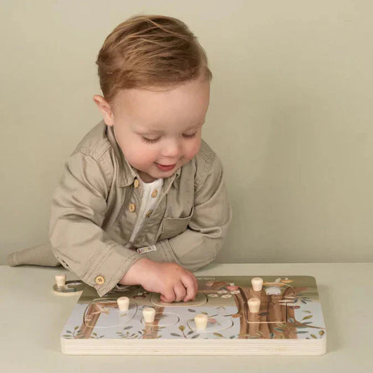 פאזל צלילים מעץ Little Dutch