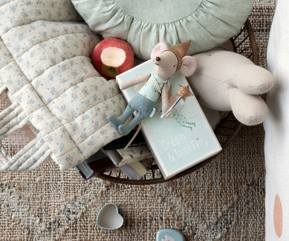 Maileg Tooth fairy mouse in matchbox |Blue