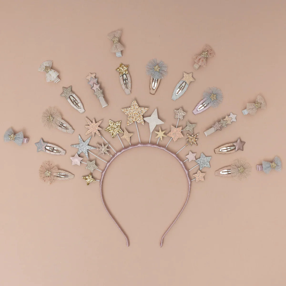 סט 8 סיכות פפיון לשיער Tutu Bow Hair Clips
Mimi&Lula