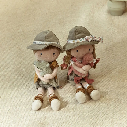 בובת ג׳ים חוקר עם תנין | 35 ס״מ חברי הספארי Little Dutch