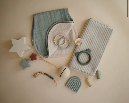 חיתול טטרה מכותנה אורגנית Mushie| פסים סייג׳