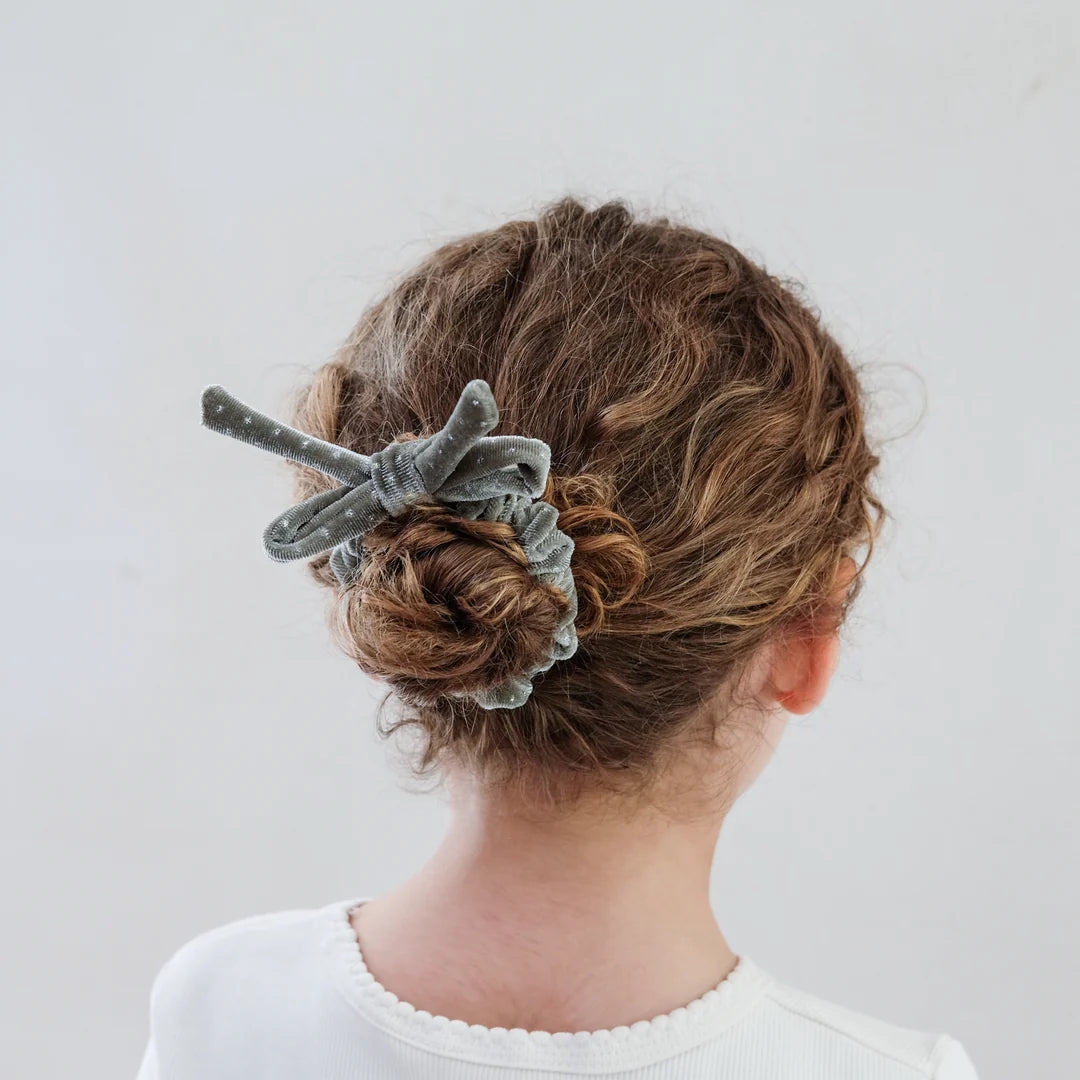 4 גומיות קטיפה Velvet Bow Scrunchies Mimi&Lula