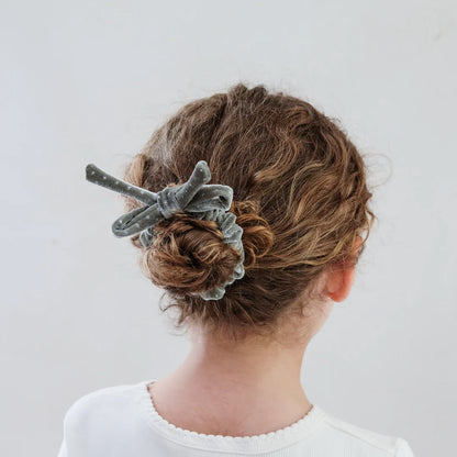 4 גומיות קטיפה Velvet Bow Scrunchies Mimi&Lula