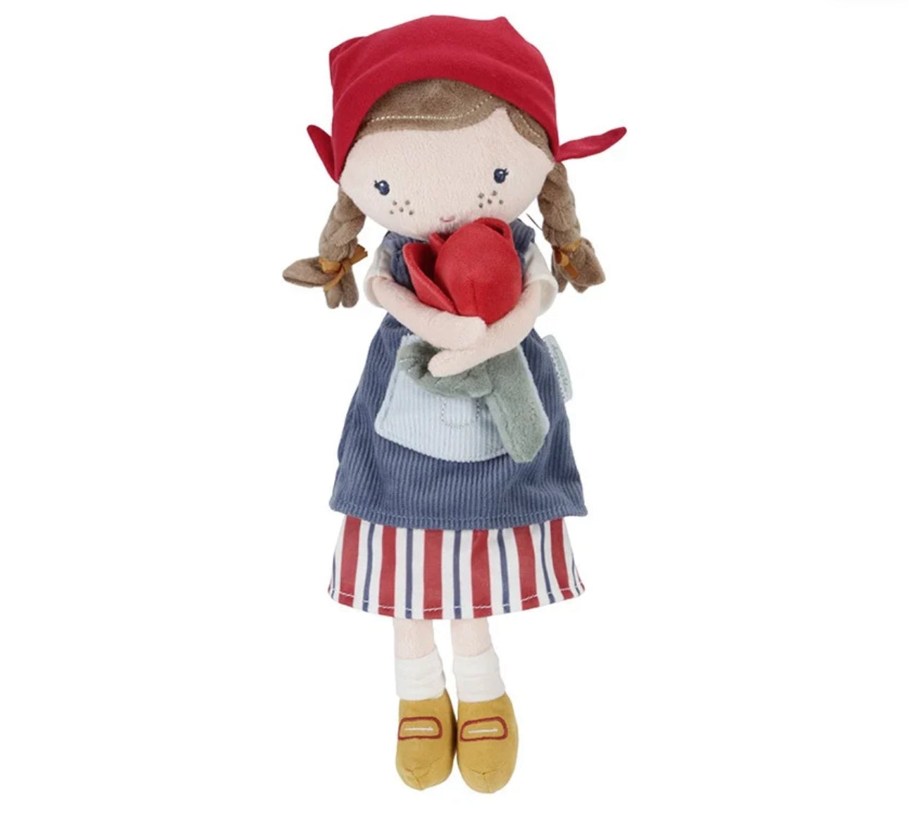 רוזה החקלאית עם טוליפ אדום