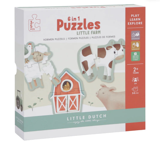 פאזלים 6 ב-1 |חווה קטנה