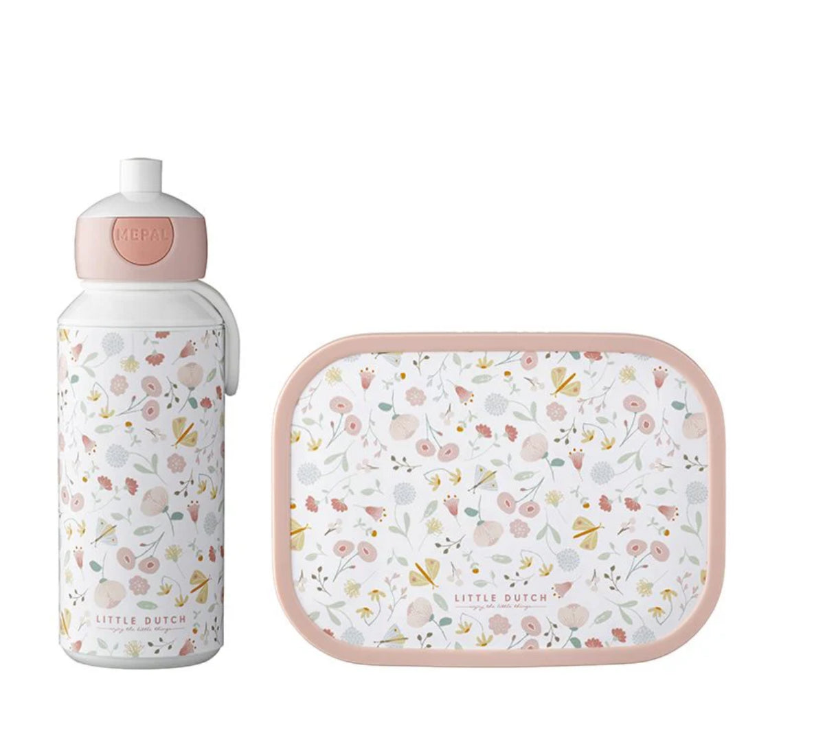 קופסת אוכל| פרחים ופרפרים